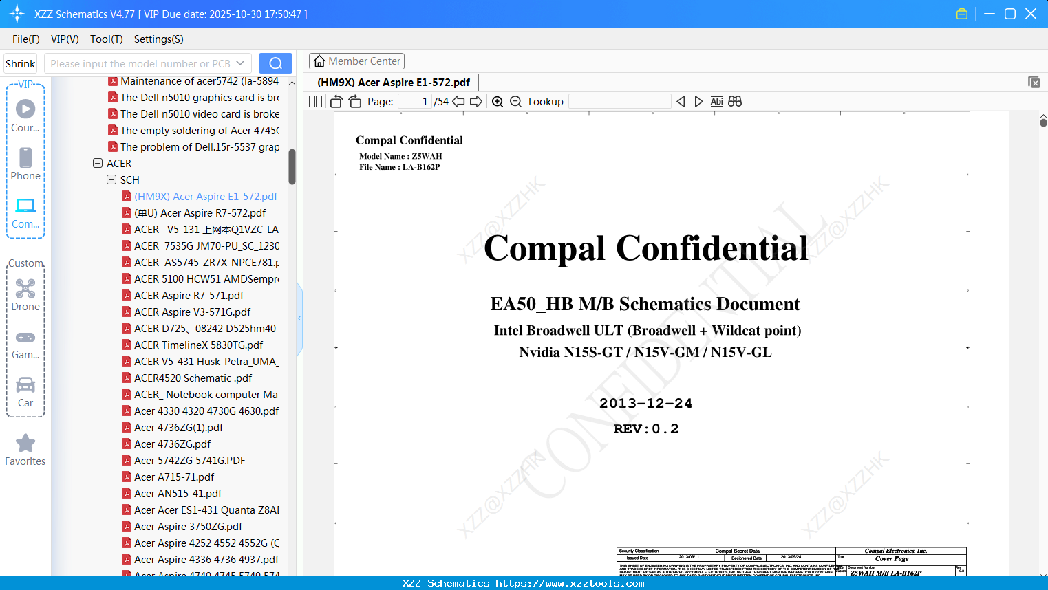 Laptop (HM9X) Acer Aspire E1-572